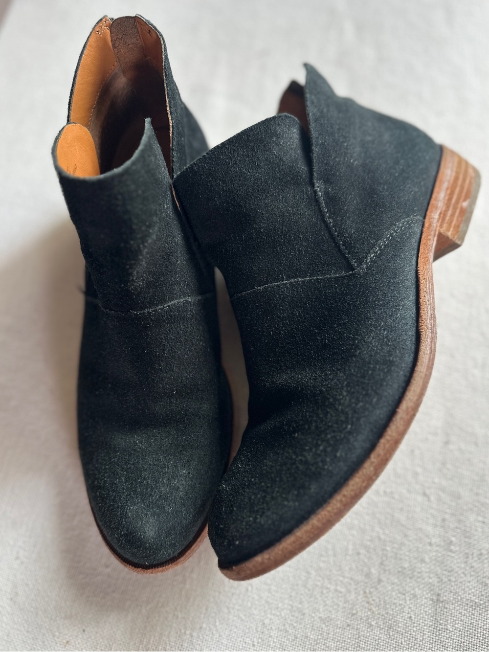 Kork-Ease Ryder Black Suede Ankle Booties | 9